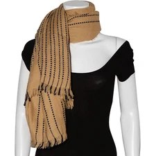 Scarf Ladies Tan 100% Acrylic Scarf (58 x 62 in) Wrap Fashion Long