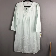Miss Elaine Nightgown Womens Large Mint Green Victorian Feminine Granny Core NEW
