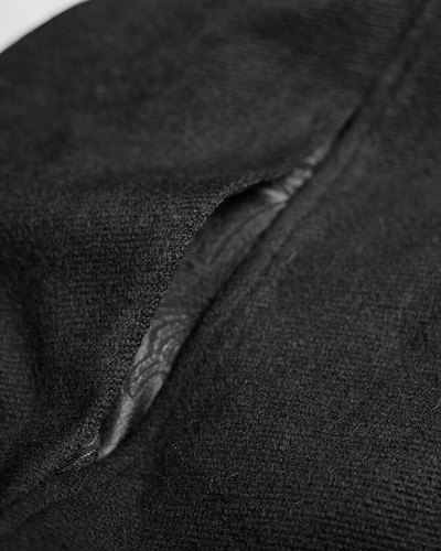 Punk Rave Mens Cloak Coat Jacket Black Hooded Fur Gothic Steampunk VTG Regency - Picture 11 of 12