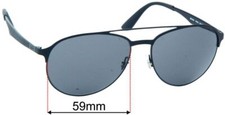 SFx Replacement Sunglass Lenses fits Ray Ban RB3606 - 59mm Wide
