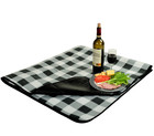 PICNIC AT ASCOT OUTDOOR GRAY FLEECE BLANKET WATERPROOF BACKING 60"x80" NEW NWT