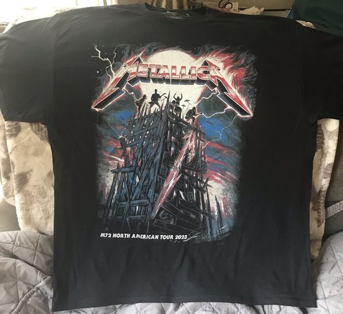REAL OFFICIAL AUTHENTIC METALLICA Band Metal Tour 2023 2024 M72 Tour T-Shirt