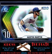 1-2022 Bowman Bowman Scouts' Top 100 Austin Martin Minnesota Twins #BTP-10 #