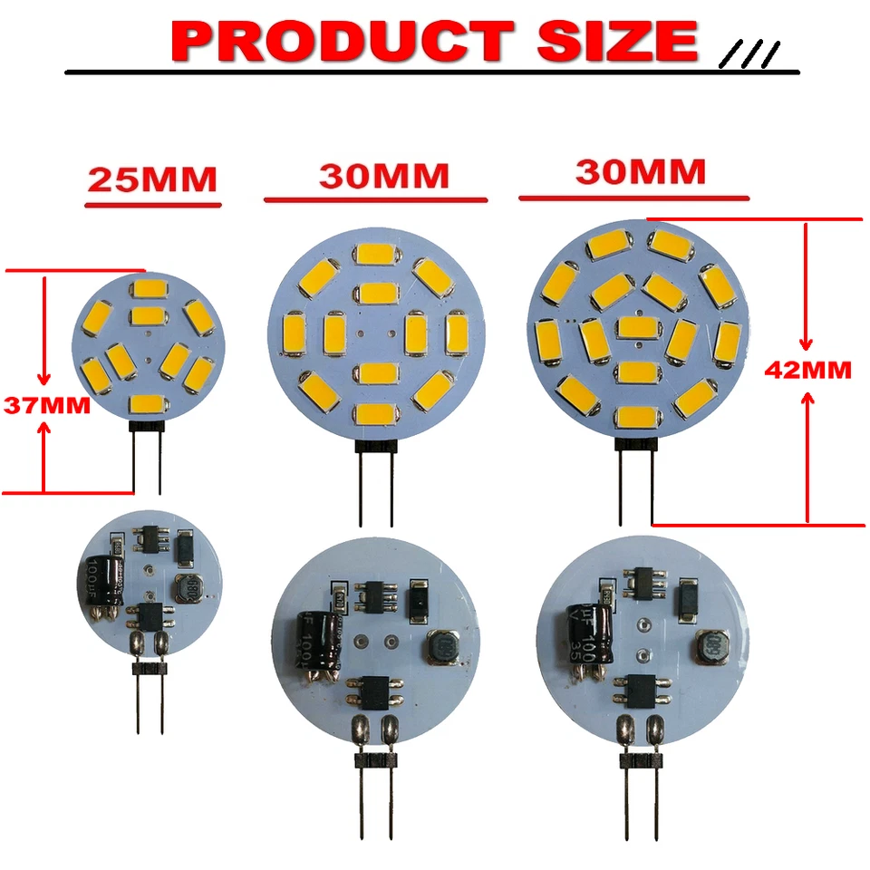 Bombillas LED G4 3W/4W/5W Pasadores Laterales PanelSpotlight Regulable Reemplazar Lámpara Halógena - Imagen 2 de 4
