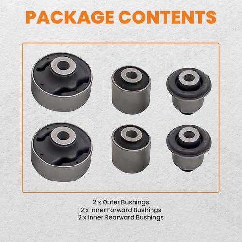 Kit de buje interior y exterior brazo de control inferior delantero 6x para Acura TL TSX 2004-2008 - Imagen 4 de 11