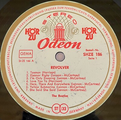 THE BEATLES REVOLVER オデオンレコード The Beatles ‎– Revolver Label: Odeon ‎– SHZE 186 VINYL ONLY