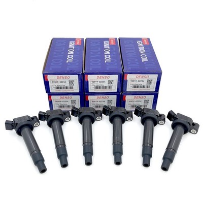 DENSO 6X Ignition Coil For 1999-2010 Toyota Lexus 3.0L 3.3L 673-1301 90919-02234