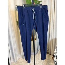 Figs Technical Collection Navy Blue Cargo Scrub Pants Womens XL Petite XL/P