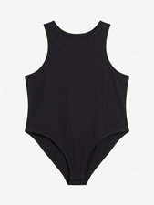 Simply Be Black Racerback Body Suit - Size 30