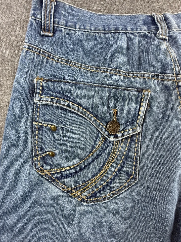 Pantalones Cortos Phat Farm Denim Para Hombres 34 Y2K Patinador Hip Hop Jean Ropa de Calle Sueltos RN59123 Foto 2 de 4