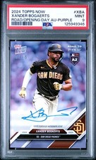 Road To Opening Day Autograph Xba Xander Bogaerts 2024 Topps Now Purple PSA 9
