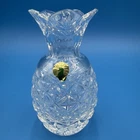 Waterford Crystal Pineapple Vase Cut Glass Starburst Ireland Vintage
