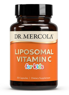 Dr. Mercola Liposomal Vitamin C for Kids, 30 mini capsules