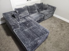 L-Shaped Modular Sectional Sofa - 106" Gray