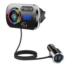 Tecboss TB27 Bluetooth FM Transmitter Car Kit QC3.0 USB Charger