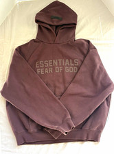 Fear of God Essentials Brown Hoodie Size small women  s pullover streetwear