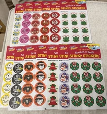 TREND Retro Scratch 'n Sniff Stinky Stickers® HOLIDAYS Christmas EasterHalloween