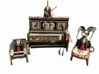 1930's LOUIS MARX ANTIQUE TIN LITHO WIND-UP MERRY MAKERS BAND for restoration