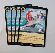 4x Disney Lorcana TCG - Fabled: Ariel 196/204 - Common - Near Mint