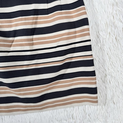 Falda midi a rayas horizontales multicolor ANN TAYLOR LOFT línea A para mujer talla 8 - Imagen 19 de 24