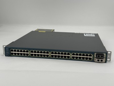 Cisco Catalyst WS-C3560E-48PD-SF V05 48-Port PoE Managed Switch