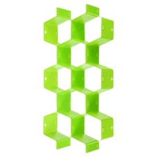 8 Pcs Plastic Adjustable Separator Drawer Organizer Divider, Green