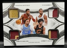 2024-25 Flawless Quad Patches /25 Mitchell Mobley Garland Allen Game-Worn - CAVS