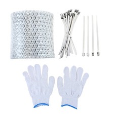 Gutter Guard 5 Inch x 40 Feet Aluminum Leaf Filter Gutter Protection Kit