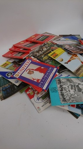 Vintage Sports Programs Lot Football & Rugby Memorabilia Collectables