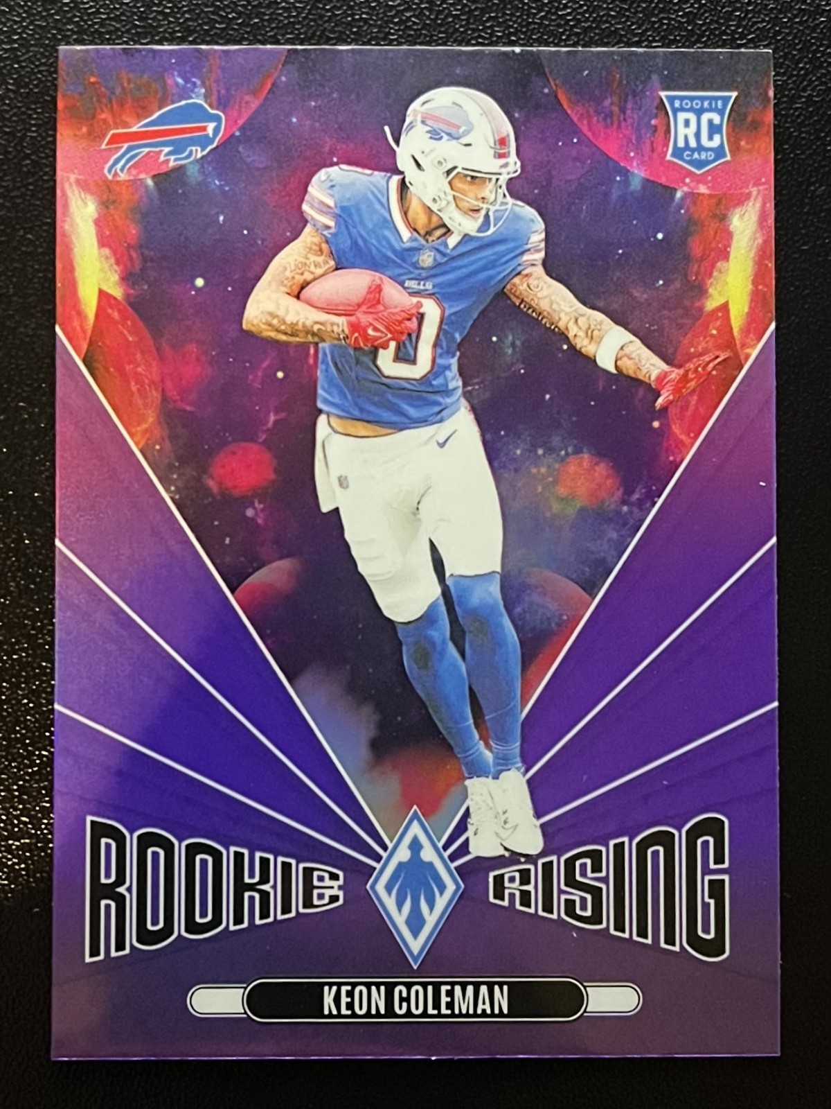 2024 Panini Phoenix Keon Coleman Rookie Rising Purple