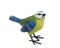 Dekofigur Vogel 10,5 X 12 Cm Blau Gelb Blau Dekofigur