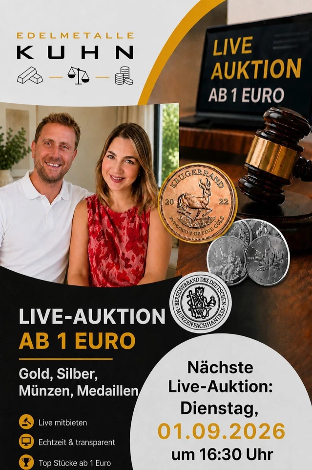 Münzen, Medaillen, Gold & Silber
