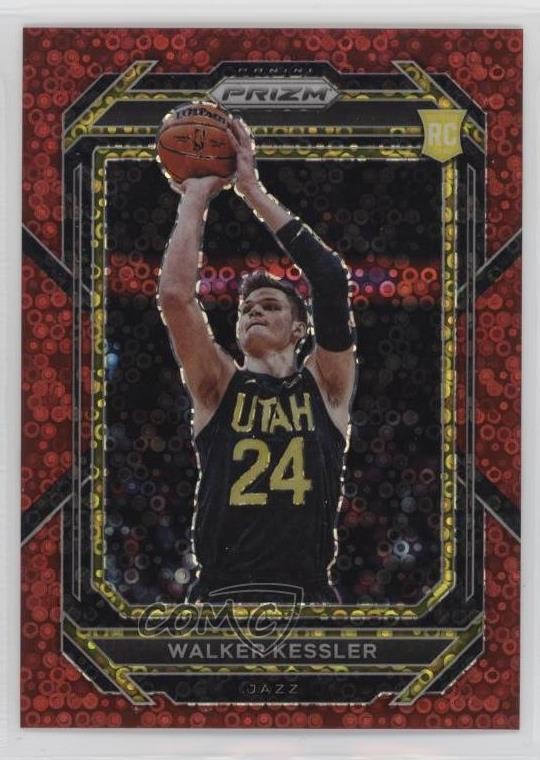 2022-23 Panini Prizm Fast Break Red Prizm 72/100 Walker Kessler #234 1pe9