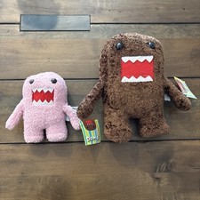 Domo Brown Plush 12 Inch And Pink Plush 7 Inch VERY Rare With Tags.