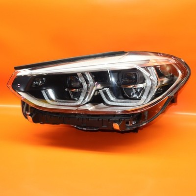 BMW X3 HEADLIGHT LEFT DRIVER 2018 2019 2020 2021 ADAPTIVE LED X4 8739657-04 OEM