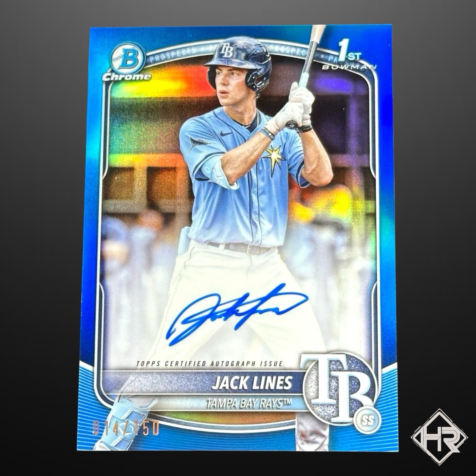 2025 Bowman Chrome Jack Lines 1st Bowman True Blue Refractor Auto /150