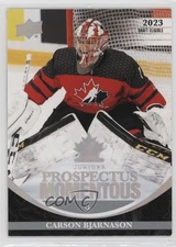 2023 Upper Deck Team Canada Juniors Prospectus Momentous Carson Bjarnason #PM-20