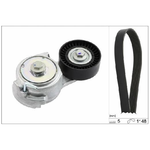 Keilrippenriemensatz FüR Fiat Tipo 356 357 1.4 15 Bis 20 INA 350A1000 55242399-image