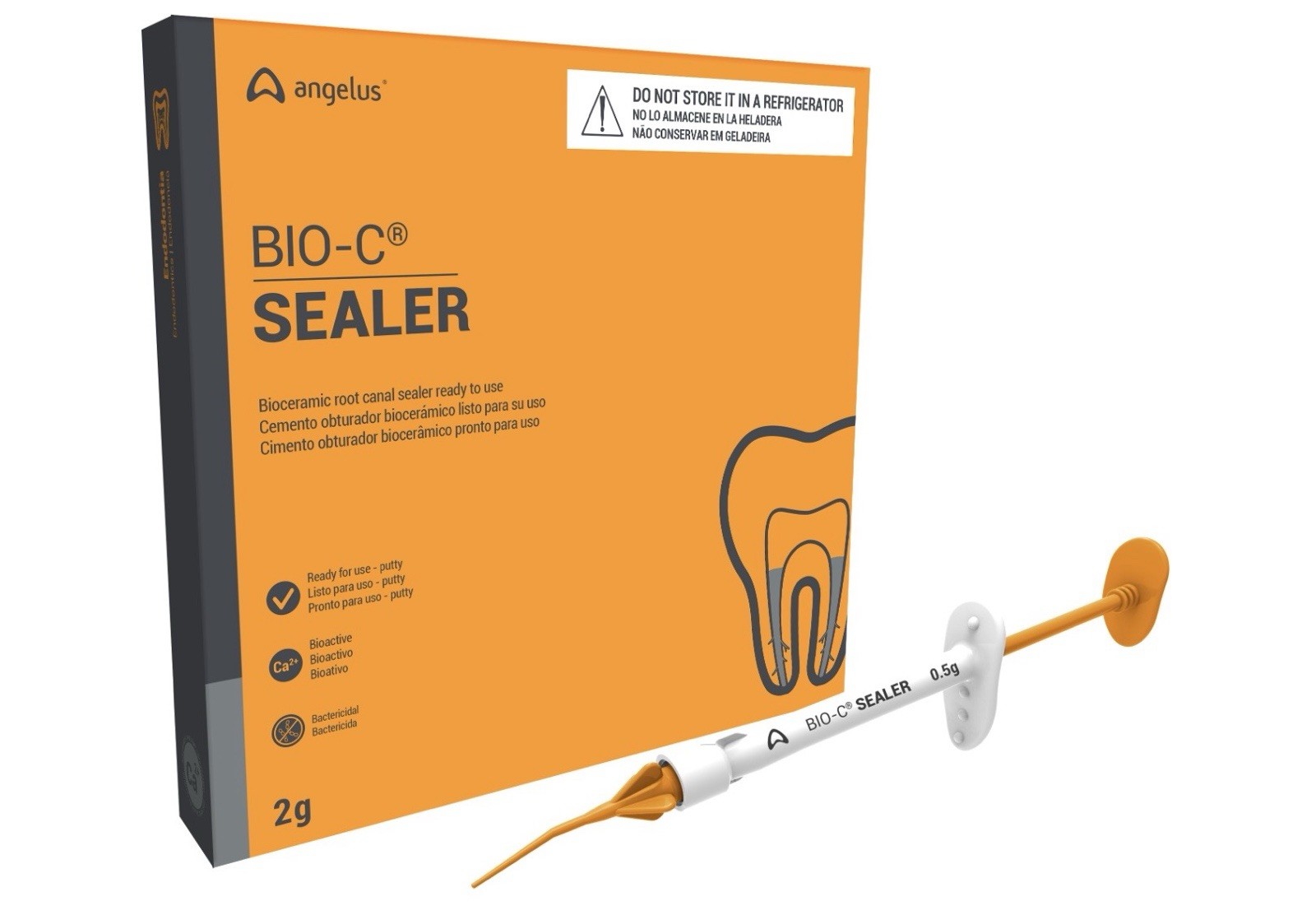 BIO C-SEALER ciment endodontique étanche avec embouts applicateurs pour obturation canalaire 2g
