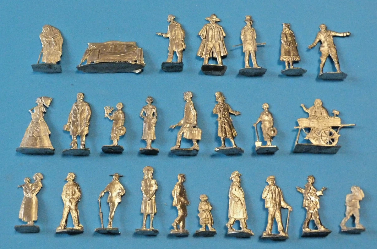 Lot De 25 Figurines En étain Heinrichsen – Personnages Civils Du Moyen Âge 'Les Danseurs' – Échelle 1:60