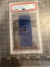 10/24 1938 PITTSBURGH PIRATES STEELERS JOHNNY BLOOD MCNALLY TICKER STUB PSA 5 EX