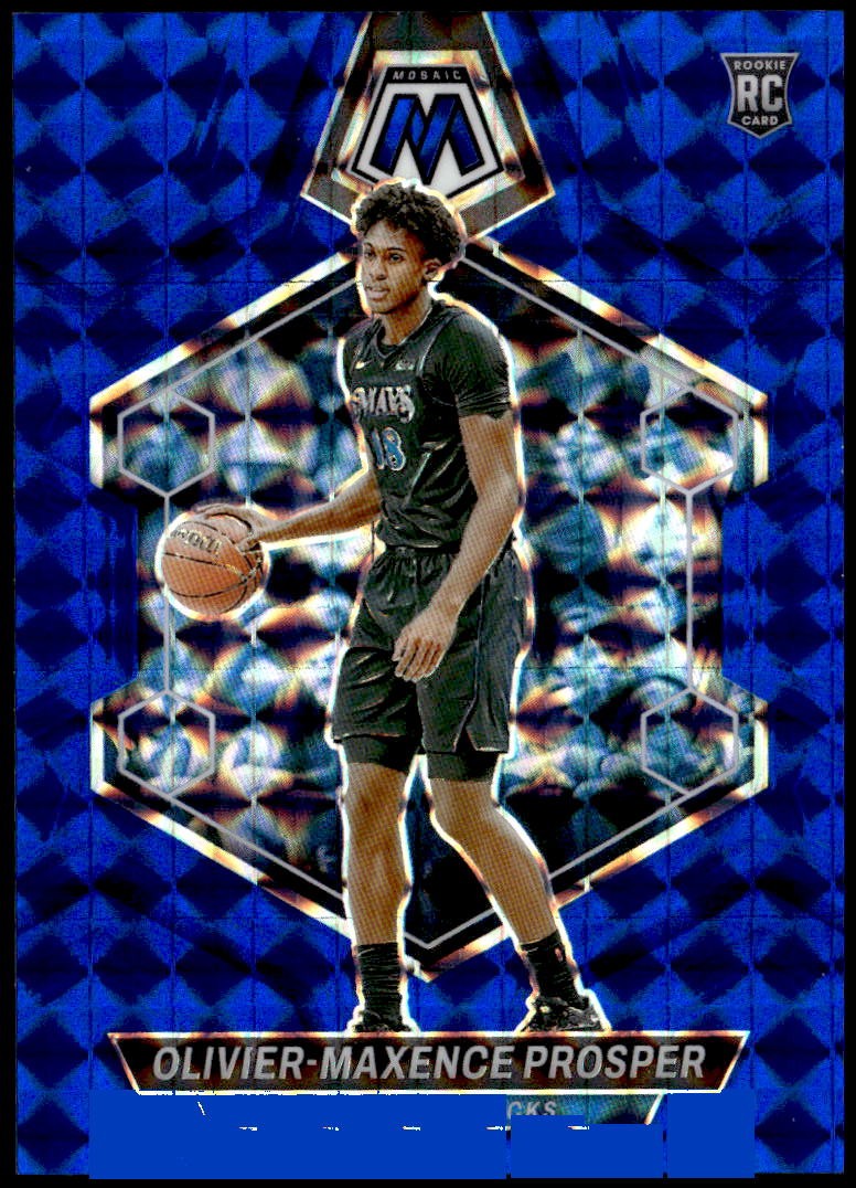 2023-24 Panini Mosaic #212 Olivier-Maxence Prosper Blue #/199 Rookie