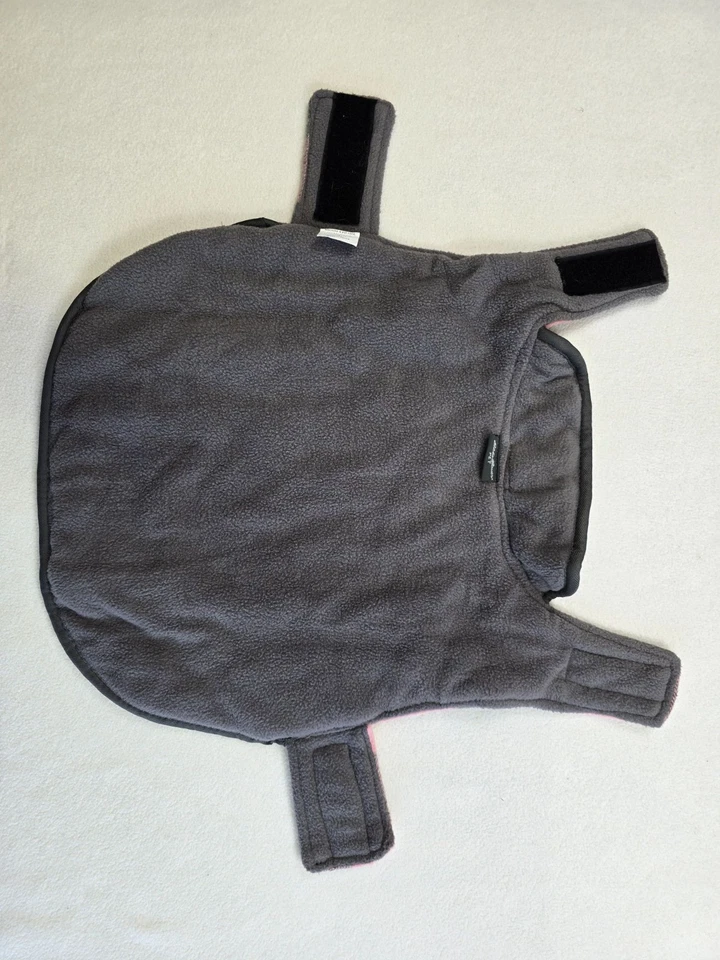 Pink Buffalo Check Pet Dog Vest Jacket Medium Eddie Bauer Fleece Plaid Coat - Image 4 of 4