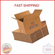 BOX USA Moving Boxes Medium 18"L x 14"W x 12"H 10-Pack  Corrugated Cardboard Bo