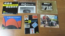 Lot of Vintage Nikon Manuals Guides Photography Brochures