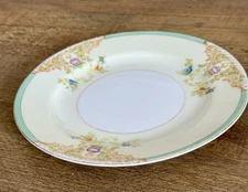 Hand Painted Empress China Saucer With Floral Design