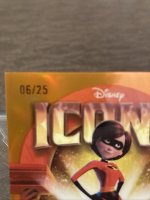 2025 Topps Chrome Disney Icons Elastigirl #DI-7 Orange Refractor
