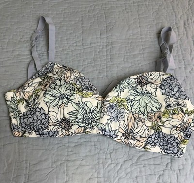 Kindly Floral Wirefree Bra  - Double Back Straps - 36DD