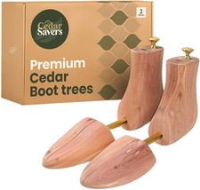 Cedar Boot Tree For Men - Natural Wood Boot Shoe Tree Grown In USA - Storage ...