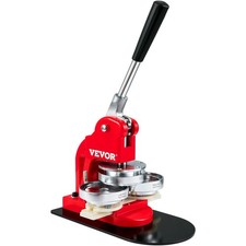 3" 75mm Button Maker Machine with 500-Piece Press Kit for Badge Pins